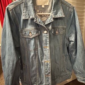 David's Bridal Light Blue Jean Jacket